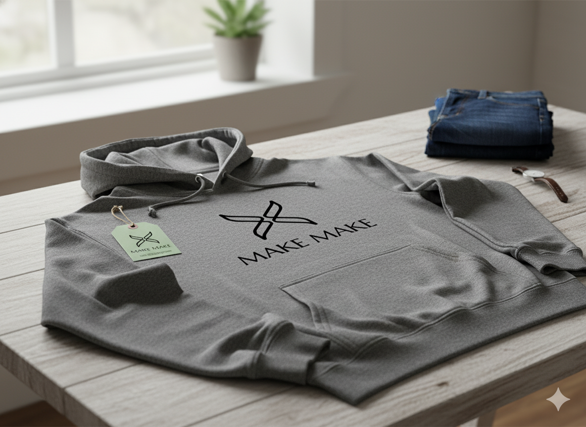 MAKE MAKE Comfort Hoodie Mockup