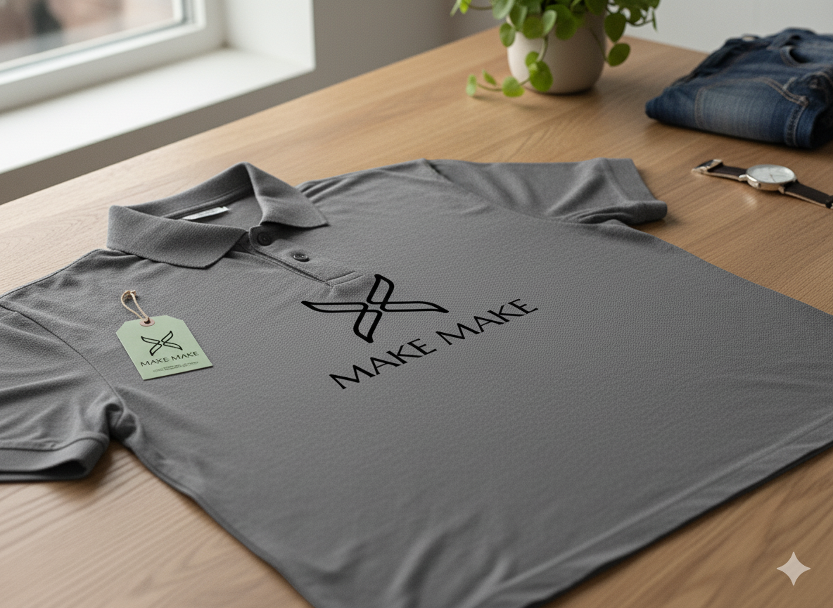 MAKE MAKE Classic Polo Mockup