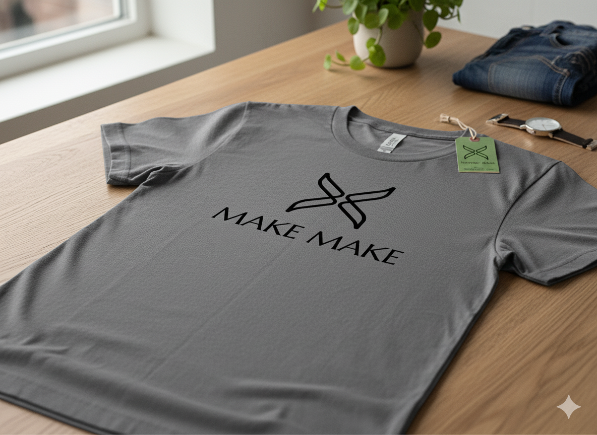 MAKE MAKE Sustainable Hemp Tee Mockup